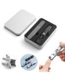2024 New German Stainless Steel Nail Clippers for Men - Ultra Sharp Splashless Professional Black Nail Clippers - Buy Online on GoSupps.com