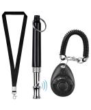 DOTHANGWEI 2 Packs Dog Whistle for Recall Stop Barking Dog Whistle to Stop Barking Neighbors Dog Professional Dog Training Clicker Set Adjustable Frequencies with Lanyard for Dog Training - Buy Online on GoSupps.com