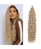 DSoar 22 Deep Twist Crochet Hair - 3 Pack Ocean Wave Curly Bohemian Braids Synthetic Hair Extensions for Women & Girls - 24# - Buy Online on GoSupps.com