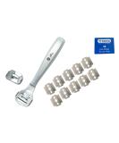 Shop SMI Corneahobel Foot Care Tool - Stainless Steel Corn Remover Razor with 10 Replacement Blades for Perfect Pedicures - Buy Online on GoSupps.com