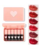 6 Colors Lip Tint Stain Set - Korean Charm Kiss Lip Gloss with Plumping Liquid Lipstick - Long Lasting, Waterproof and High Pigment - Multi-Use Lip and Cheek Tint for Vivid Makeup Looks - Buy Online on GoSupps.com