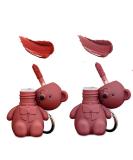 Cicorfu 2 in 1 Keychain Bear Lipstick Set | Matte Velvet Long Lasting Lip Gloss | Waterproof Beauty Makeup Kit with Cute Bear Design - Buy Online on GoSupps.com