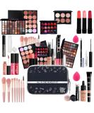 28-Piece Professional Makeup Kit for Women & Teens | Eyeshadow Palette Lip Gloss Lipstick Blush Foundation & More - KIT019 - Buy Online on GoSupps.com