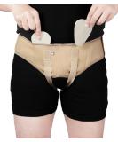 Hernia Belt for Men - Adjustable Support Truss with 2 Removable Compression Pads | Breathable Material - Medium (32-36 - Buy Online on GoSupps.com