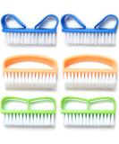 Luxxii Fine Handle Grip Nail Brush (6 Pack) - Fingernail Cleaning Brushes - Buy Online on GoSupps.com