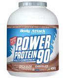 Buy Body Attack Power Protein 90 Chocolate 4kg - Premium Multi-Component Protein Powder with BCAA Vitamins & L-Carnitine - Extra Creamy Protein Shake - Made in Germany - Buy Online on GoSupps.com