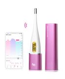 Smart Basal Body Thermometer - LED Fertility Tracker Automatic Data Recording Easy to Use Purple | Femometer App Compatible - Buy Online on GoSupps.com