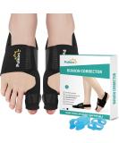 Puikos Bunion Corrector for Men & Women | Big Toe Splint & Hallux Valgus Relief | Adjustable Toe Straightener & Separator for Day/Night Use - Buy Online on GoSupps.com
