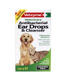 Vetzyme Pet Anti-bacterial Ear Drops & Cleanser 18ml - Buy Online on GoSupps.com