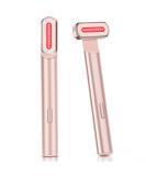 Red Light Therapy Device - 7 Colors LED Face Massager for Skin Rejuvenation Tightening & Lift - Rose Gold - Buy Online on GoSupps.com