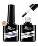 BettyCora Gel x Nail Glue - 8 in 1 Set for Gel Nail Extensions | 2PCS 12ML | Long Lasting Shine Finish | Curing Needed - Buy Online on GoSupps.com