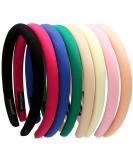 LONEEDY 8 Pack Wide Cotton Non-slip Padded Headbands for Girls and Women - Mixed Colors - Buy Online on GoSupps.com