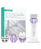 Voyor Women's Electric Razor - 4 in 1 Intimate Trimmer Face Brush & Massage for Legs & Armpits | International Shipping - Buy Online on GoSupps.com