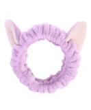 Pretyzoom Cat Ears Headband - Purple Plush Elastic Hair Band for Women & Girls - Perfect for Face Washing & Makeup - Buy Online on GoSupps.com