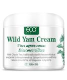 Organic Wild Yam Cream for Menopause Relief - Hormone Balance with Chasteberry Aloe & Vitamin E - Soothes Night Sweats & Hot Flashes - 4 OZ - Buy Online on GoSupps.com