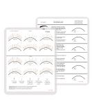 BELLEMORY WISPY EYE SHAPE Lash Mapping Chart - Eyelash Extension Beginner Training and Practice Chart  Eyelash Extension Curl and Diameter Sheet for Lash Kit (1 PC Wispy Eye Shape Lash Map Chart) - Buy Online on GoSupps.com