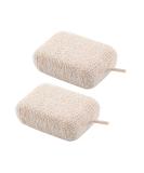 Zerodeko 2pcs Moisturizing Loofah Bath Balls - Exfoliating Sponge for Kids & Adults - Ideal Shower Pouf & Back Scrubber - Beige 1 Count - Buy Online on GoSupps.com