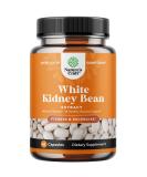 Natural White Kidney Bean Extract Capsules - Energy Booster & Antioxidant for Digestive Health - 60 Count - Buy Online on GoSupps.com