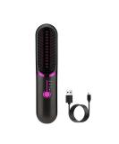 QUMOX Cordless Hair Straightener Brush - Portable Mini Ionic Comb for Travel Lightweight Ceramic Styling Tool for Women - Buy Online on GoSupps.com