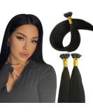 KOCONI 16 Inch Black Nano Rings Hair Extensions Real Human Hair Extensions Double Drawn Nano Ring Hair Extension Nano Tip Beads Human Hair Extensions 50g 1g/Strand #1 Jet Black 16 inch #1 Jet Black - Buy Online on GoSupps.com