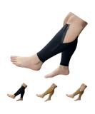 Shin Compression Sleeves 20-30 mmHg for Big Calf - Extra Wide Plus Size (5X-Large Black with Zipper) - International Shipping - Buy Online on GoSupps.com