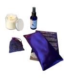 Relaxation Gift Set for Women | AyaZen Lavender Eye Pillow Spray Sachet & Soy Candle | Aromatherapy Stress Relief | Perfect Christmas & Yoga Gifts | Made in USA - Buy Online on GoSupps.com