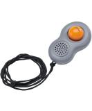 HUNTER Clicker - One-Size Grey/Orange with Neck Strap & Finger Loop | International Shipping Available - Buy Online on GoSupps.com