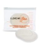 I LOVE MY SKIN Konjac Facial Sponge - 100% Natural Exfoliating Scrubber for Gentle and Thorough Cleansing - Unclogs Pores, Removes Dead Skin, Dirt, and Makeup - Ideal for Baby Bath - Pristine White - Buy Online on GoSupps.com