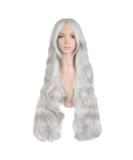 MapofBeauty 32 Long Silver Grey Spiral Curly Cosplay Wig | High-Quality Costume Hair for Fashion & Parties - Buy Online on GoSupps.com