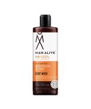 MAN ALIVE Bourbon & Oak Shower Gel for Men 500ml - Vegan, SLS Free, Masculine Scent - Ideal Grooming Gift for Men - Buy Online on GoSupps.com