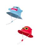 LANGZHEN Baby Girls Beach Sun Hat with Chin Strap, Shark-crab Design, 1-2 Years - Buy Online on GoSupps.com