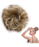 Messy Updo Scrunchie Hair Bun Extension Coffee Brown & Blonde Ponytail - Buy Online on GoSupps.com