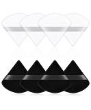 Auauy Triangle Makeup Powder Puffs - 8 PCs Washable & Reusable Face Sponges for Loose Powder & Foundation - Black & White Makeup Tools - Buy Online on GoSupps.com