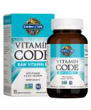 Garden of Life Vitamin Code RAW Vitamin E - 60 Vegetarian Capsules for Antioxidant Support - Buy Online on GoSupps.com