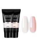 Buy Rosalind Poly Nail Gel - White & Pink Acrylic Nail Extension Set (60ml) | Quick Builder Gel for Nail Art | Perfect for Starters - Buy Online on GoSupps.com