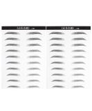 Solustrie 20 Pairs Waterproof Hair-Like Eyebrow Stickers for Men & Women | Durable Forehead Shaper Makeup | Synophridia Black - Buy Online on GoSupps.com