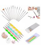 20pc Nail Art Manicure Pedicure Brush and Dotting Pen Set - Buy Online on GoSupps.com