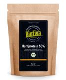 Biotiva Hemp Protein Powder Organic 1kg - 100% Hemp protein powder - 1000g economy pack - Curidt s quality from Bavaria - Without gluten soy or lactose - Packed and controlled in Germany (DE-ECO-005) - Buy Online on GoSupps.com