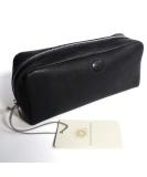 SONNENLEDER High-Quality Black Cosmetic Bag FASCHINA - Genuine Leather with Logo | International Shipping Available - Buy Online on GoSupps.com