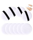 10 PCS Round Powder Puff Ultra Soft Makeup Sponge Set Velour Beauty Spong Blender Make up Tools for Loose and Body Powder Setting Powder Face Concealer Cosmetic Foundation Blush Skin-Friendly (White) - Buy Online on GoSupps.com