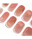 Danni & Toni Half hardened gel nail foils (Metallic sands) pink color mixture gold foil UV gel nail film sticker nail ticker nail design nail foil self-adhesive wraps 28 sticker metallic sands-de - Buy Online on GoSupps.com