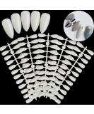 120pcs Practice Fake Nails Oval Shape Full Cover Stiletto Practice Fake Nail Tips False Nail Art Tips For Practice Hand Display Nails Art Gel Design - Natural - Buy Online on GoSupps.com