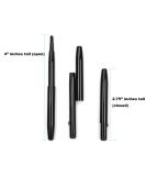 Super Slim Black Metal Retractable Lip Brush - Travel-size Gloss Lipstick Applicator - Buy Online on GoSupps.com