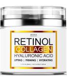 Retinol Cream for Face - Facial Moisturizer with Collagen Cream and Hyaluronic Acid - Anti Aging Face Cream Day and Night Moisturizer - Hydrating Wrinkle Cream for Women and Men - Serum For All Skin Types - Buy Online on GoSupps.com