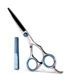 COOLALA Stainless Steel Hair Cutting Scissors 6.5 Inch Hairdressing Razor Shears Professional Salon Barber Haircut Scissors, One Comb Included, Home Use for Man Woman Adults Kids Babies - Buy Online on GoSupps.com