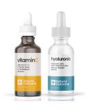 Face Serum Set: Hydrating Hyaluronic Acid & Vitamin C - Anti Aging Kit 1 oz Each Vegan Cruelty Free Fragrance Free - Ships Internationally - Buy Online on GoSupps.com
