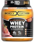 Body Fortress Super Advanced Whey Protein Powder with Immune Support - Strawberry Flavor, 1.78 lbs - Vitamins C & D Plus Zinc - 1.78 Pound Pack - Buy Online on GoSupps.com