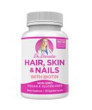 Doctor Danielle Hair Skin Nails Vitamins Biotin 5000mcg Supplement for Hair Growth & Glowing Skin with Organic Coconut Water & Rice Phytoceramides - Buy Online on GoSupps.com