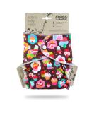 Petit Lulu Bamboo Maxi-Night Diaper - Reusable & Washable Fitted Snaps | Eco-Friendly | Made in Europe (Cupcakes) - Buy Online on GoSupps.com