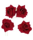 3pcs Rose Hair Accessories Set | U-shaped Hair Stick Side Comb & Tie for Women & Girls | Perfect for Any Occasion - Buy Online on GoSupps.com